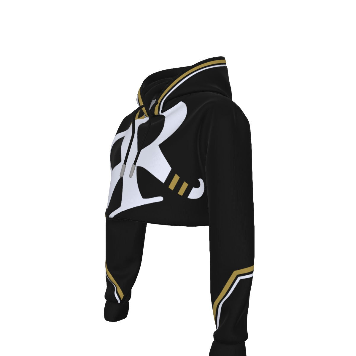 Women's Raccoon RR Crop Top Hoodie