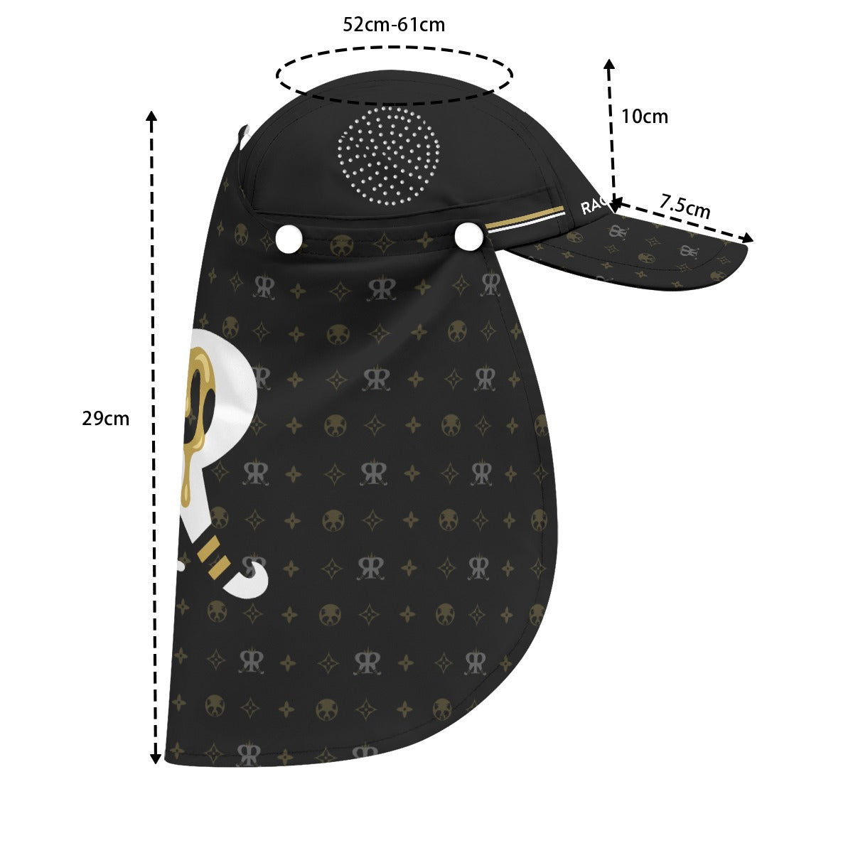 Raccoon's Do It Better Sun Hat With Neck Flap