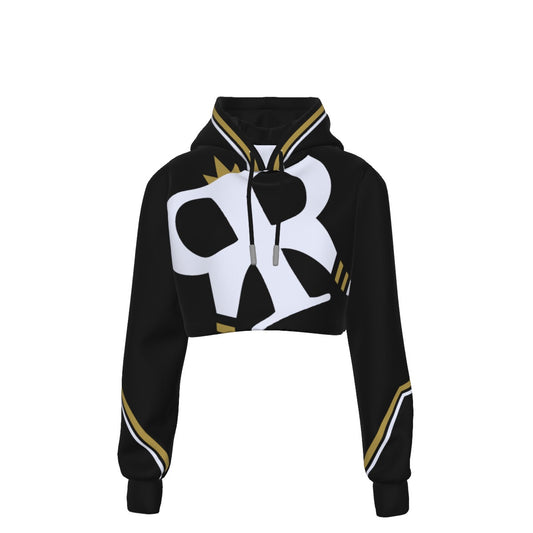 Women's Raccoon RR Crop Top Hoodie